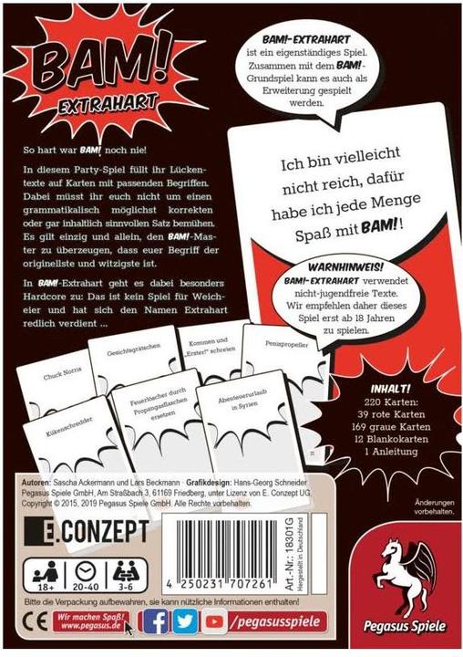 Produktbild Pegasus Bam Extrahart (Deutsch, 3 - 6 Spieler)