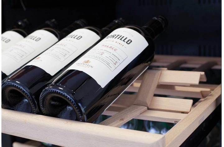 Actual product image Caso WineMaster 126 Wine Cooler with Compressor Freestanding Stainless Steel 126 Bottle(s)