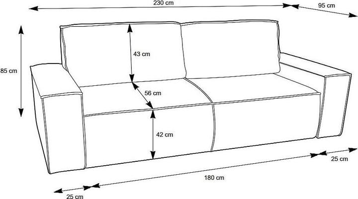 Image du produit Vente-unique Amelia (3 places)