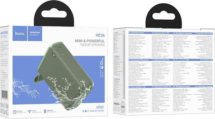 Produktbild Hoco Wireless headphones Speaker bluetooth 5W 1200 mAh HC34 green (4 h)