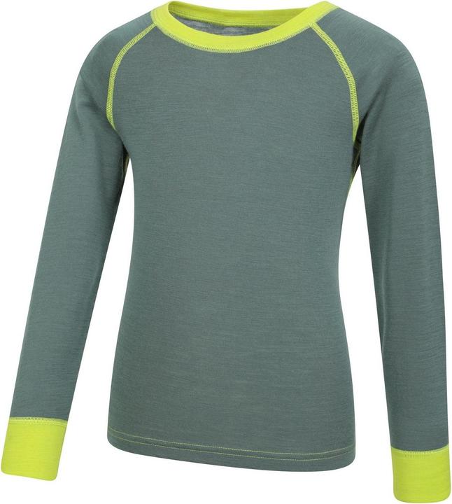 Actual product image Mountain Warehouse Childrens/Kids Merino II Round Neck Base Layer Top (140)
