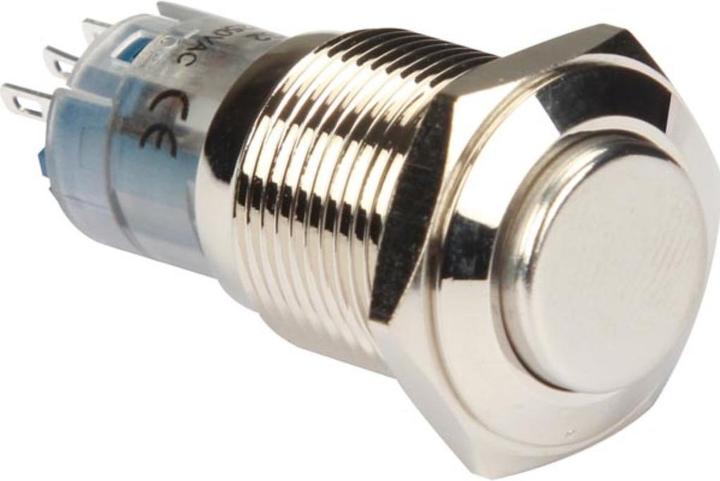 Produktbild Velleman High Round Metal Switch Spdt 1No 1Nc