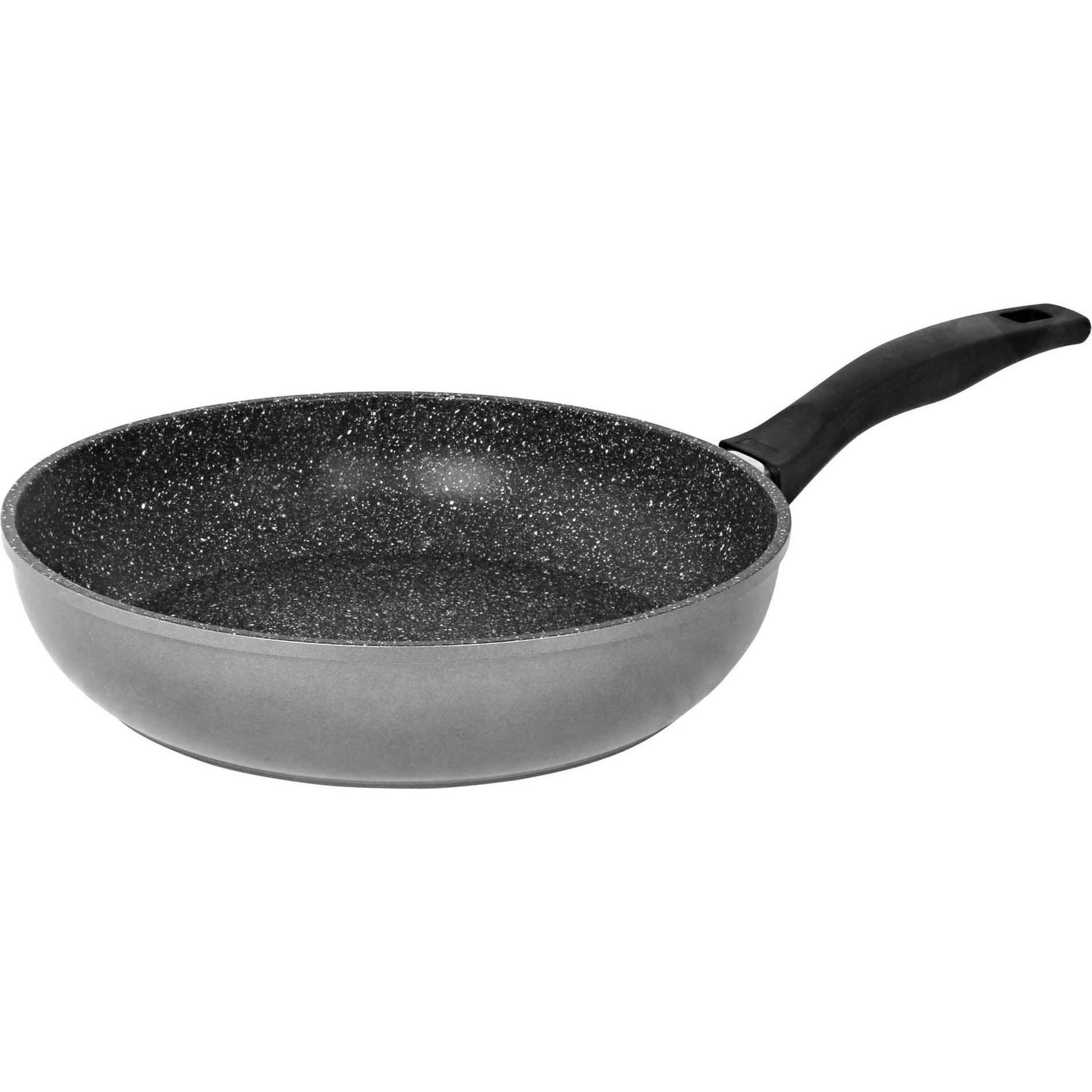 Stoneline Grau Pan 6587 Frying, Diameter 28 Cm, Suitable For Induction Hob, Fixed Handle, Anthracite, Pfanne + Kochtopf,