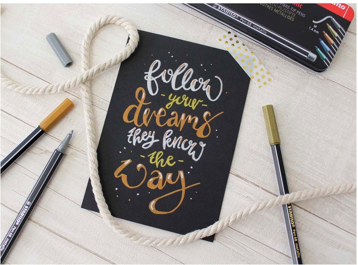 Produktbild STABILO Pen 68 Premium Metallic-Filzstift (Lila, 1 x)