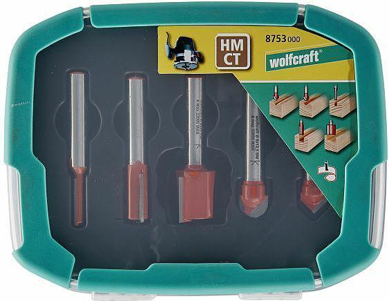 Produktbild wolfcraft 1 Nutfräser-Set HM 5-tlg.