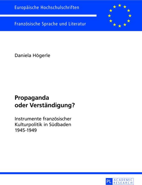 Produktbild Propaganda oder Verständigung? (Deutsch, Daniela Högerle, 2013)