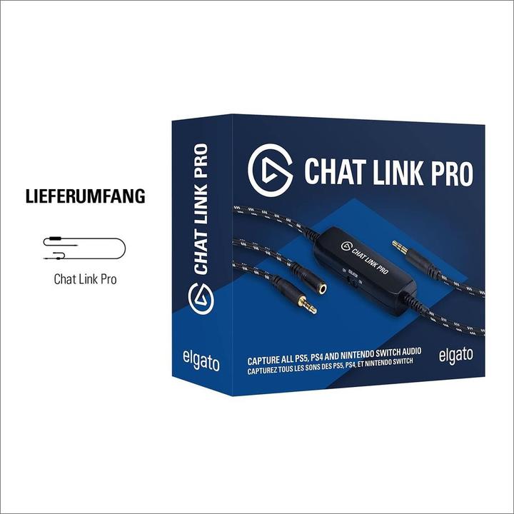 Produktbild Elgato Chat Link Pro (2.50 m, AUX Kabel)