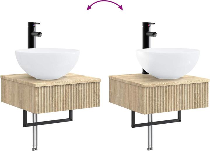 Actual product image vidaXL Wandmontiertes Waschbecken (405 mm, 410 mm)