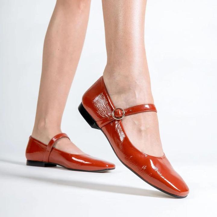 Actual product image Kmb Mary Jane Ballerina Brown (40)