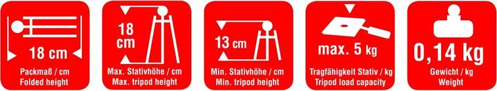 Produktbild Braun Photo BRAUN Table Tripod MT-18 mit Smartphone-Halter (Kunststoff, Metall)