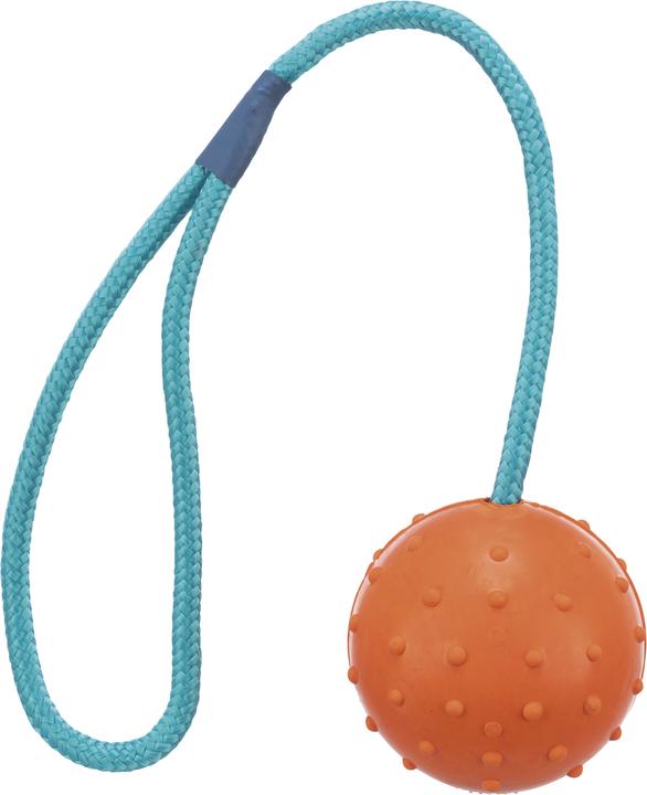 Produktbild Trixie Ball mit Wurfs D=6cm/30cm (Ballspielzeug Hund)