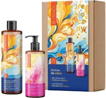 Produktbild NoName Vianekset Body Care Prebiotic Relaxing Bath Liquid 400ml und Prebiotic Soothing Body Balm 300ml (Körperpflegeset)