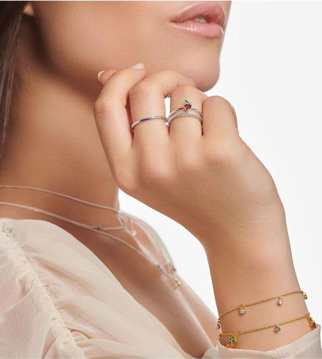 Produktbild Thomas Sabo Erdbeere Ring (60, 925 Silber)