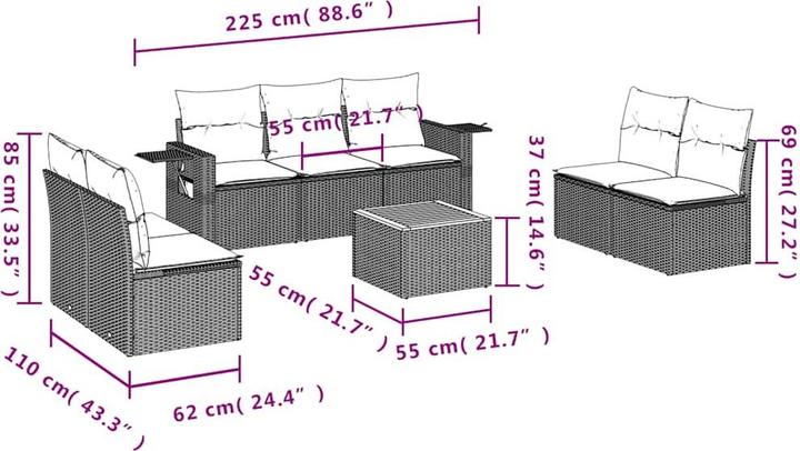 Produktbild vidaXL Nate