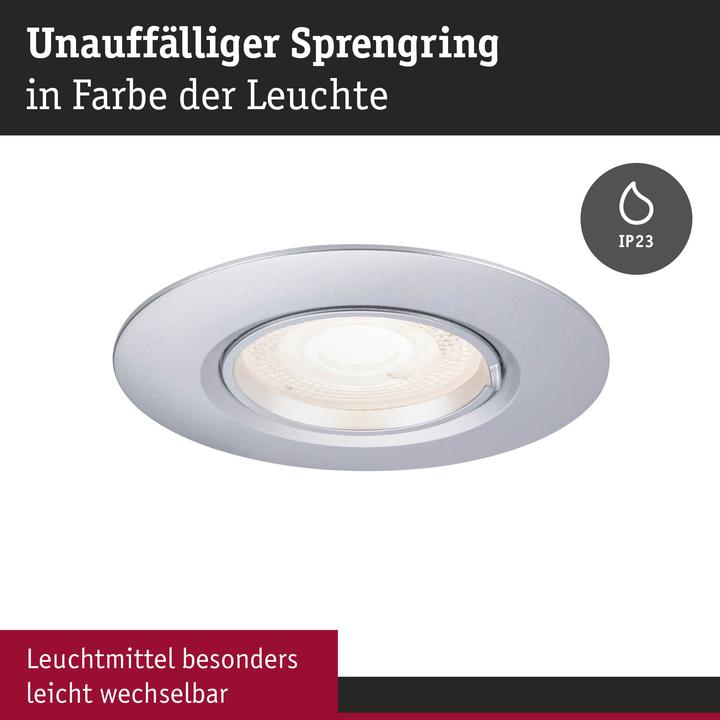 Produktbild Paulmann Einbauleuchte 3er-Pack starr (GU10)