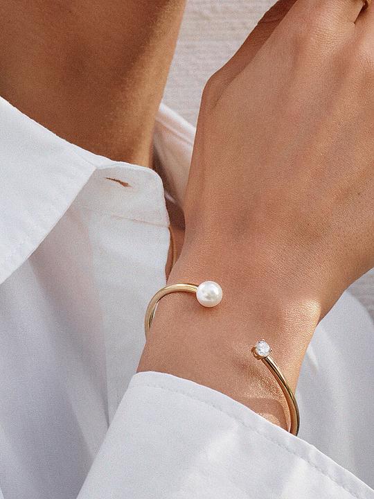 Produktbild Edblad Armband LUNA BANGLE (17.50 cm, Edelstahl, Perlmutt)