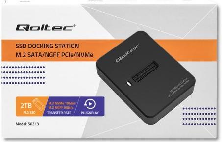 Actual product image Qoltec 50313 Docking station SSD