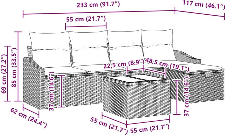 Produktbild vidaXL Gartensitzmöbel