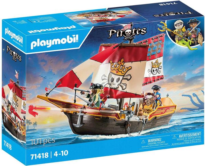 Actual product image Playmobil Small pirate ship (71418, Playmobil Pirates)
