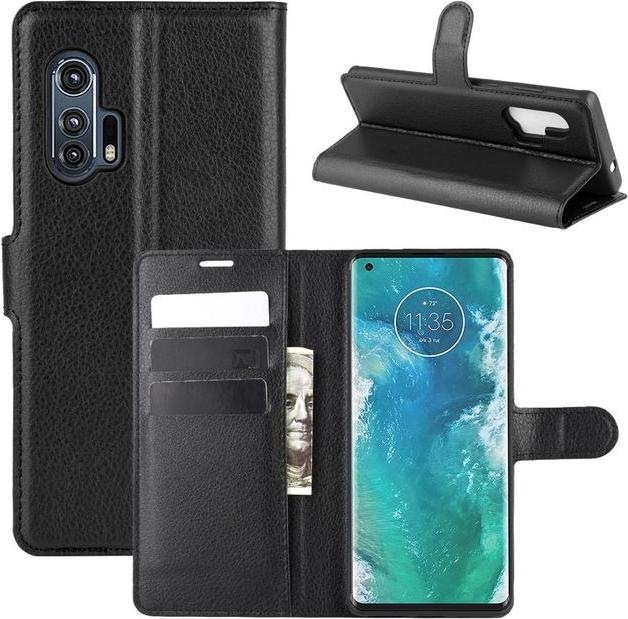 Produktbild MU Classic Litchi Leder Bookcover Series (Motorola Edge+)