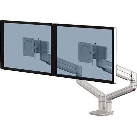 Fellowes MONITOR ACC ARM TALLO DUAL/SILVER 8613101 (Tisch, 40"), Monitor Halterung, Silber