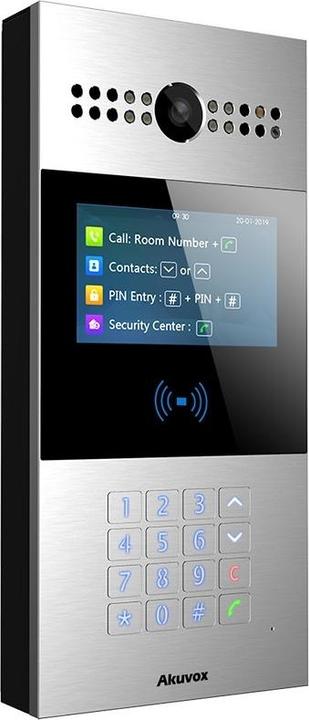 Actual product image Akuvox Video-TFE R28A Main Body, keypad, card reader