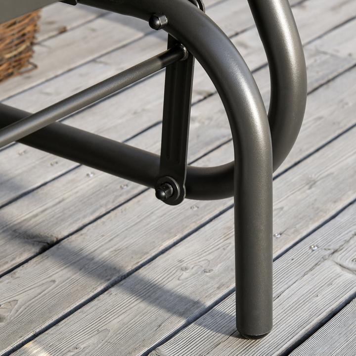 Actual product image Outsunny Garden Chair with Gliding System