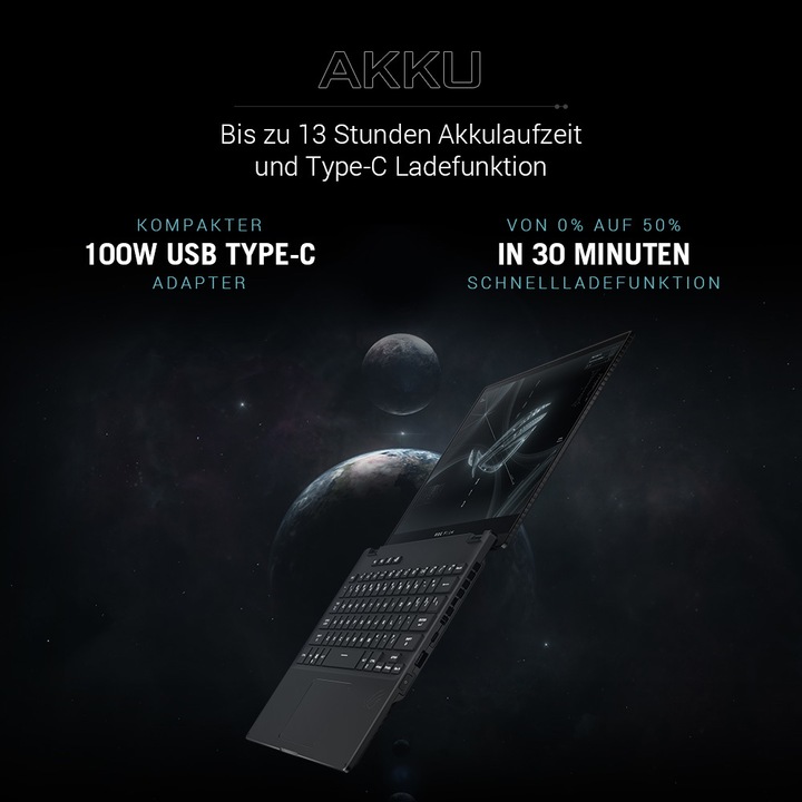 Actual product image ASUS Rog Flow X13 Flip (13.40", AMD Ryzen 9 6900HS, 32 GB, 512 GB, CH)