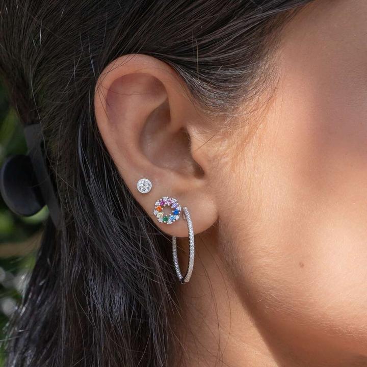 Image du produit Bijouteria Clous d'oreille (Acier inoxydable, Cristallin)