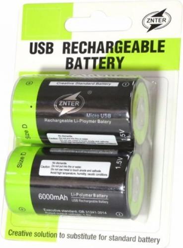 Produktbild Znter Mono D 1,5V 6000mAh 2er Blister (2 Stk., D, 6000 mAh)