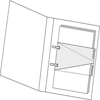 Actual product image Herlitz Dividers 12 x 23 cm, trapezoid, 100 pcs. - beige