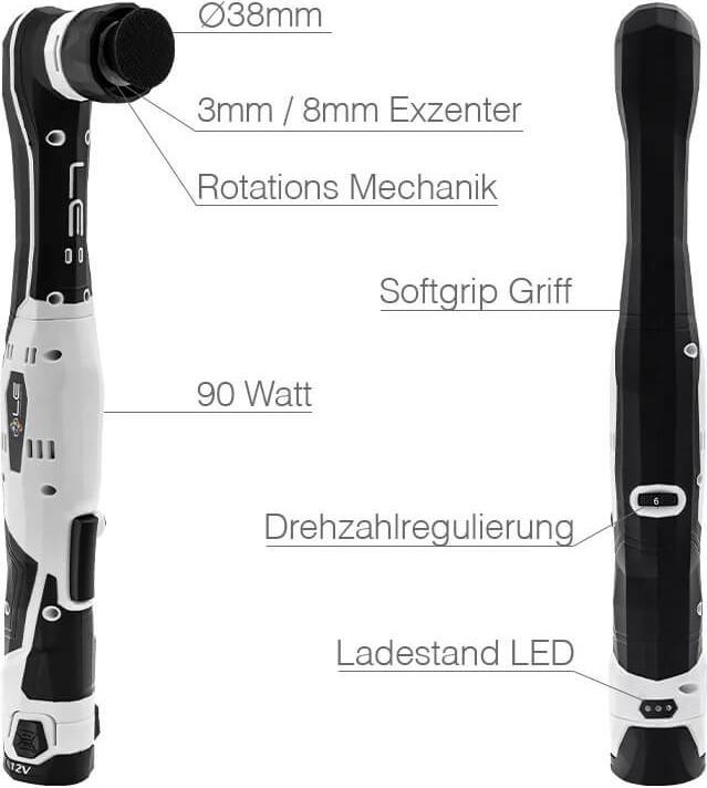 Immagine prodotto Liquid Elements Set di lucidatrici a batteria A1000 V4 Mini (Lucidatrice eccentrica)