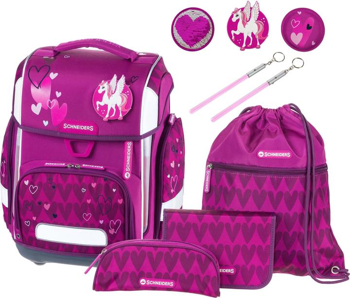 Schneiders Schulthek-Set Hearts 6-teilig (21 l)