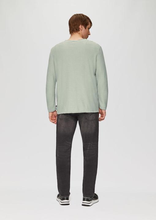 Produktbild S.Oliver Strickpullover Gewaschener Feinstrickpullover mit Rollkante (S)