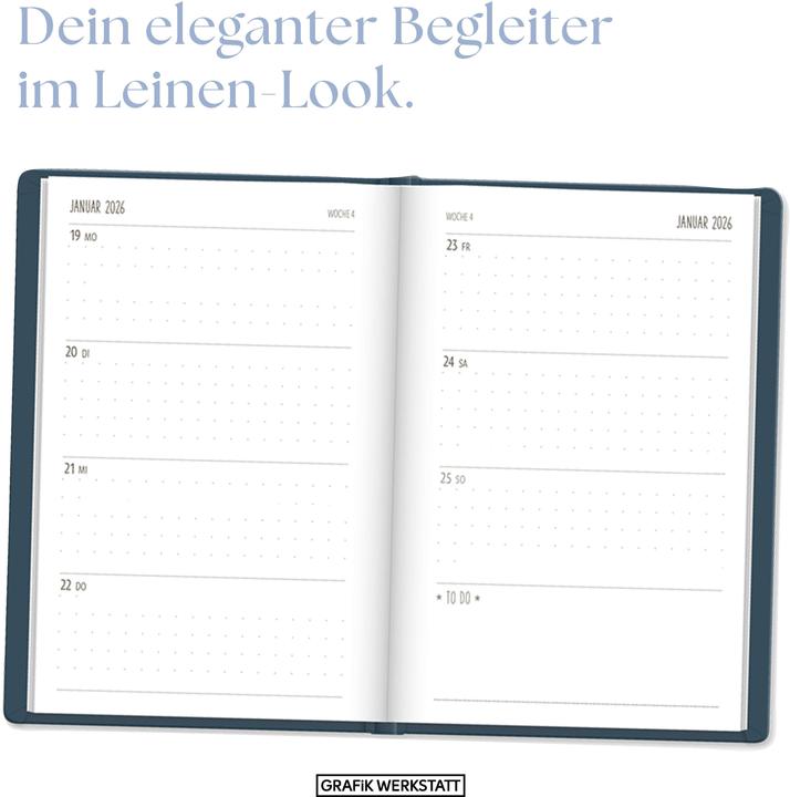 Actual product image Terminplaner NatureArt 2026 Punkte (135 x 185 mm, 1 week / 2 pages)