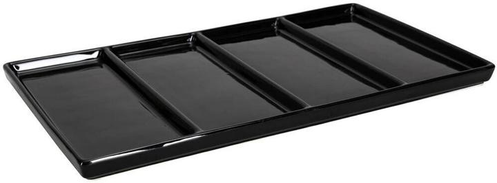 Produktbild Nouvel Fondue-Teller Rettangolo, Schwarz, 39 x 23 x 2.5