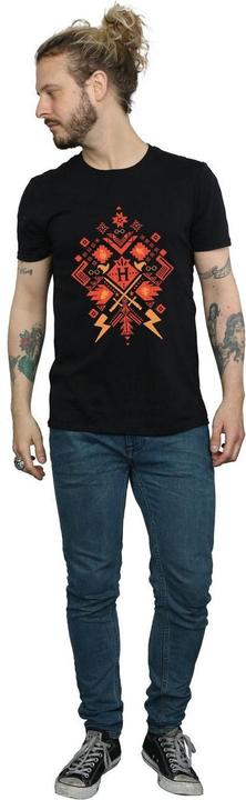 Actual product image Mens Christmas Fair Isle T-Shirt (3XL)