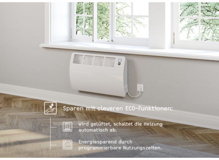 Produktbild Stiebel Eltron CON 15 Premium, 1,5 kW Wandkonvektor für ca. 20 m², VDE geprüft (1500 W)