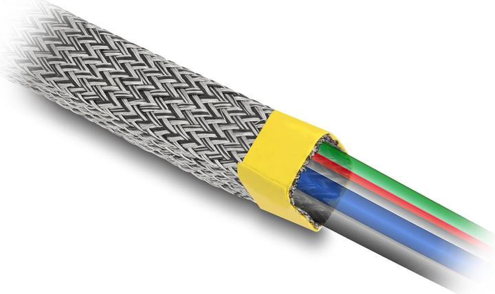 Image du produit Delock Gaine tressée pour blindage EMI extensible 10 m x 20 mm (Gaines pour câbles, 1000 cm)