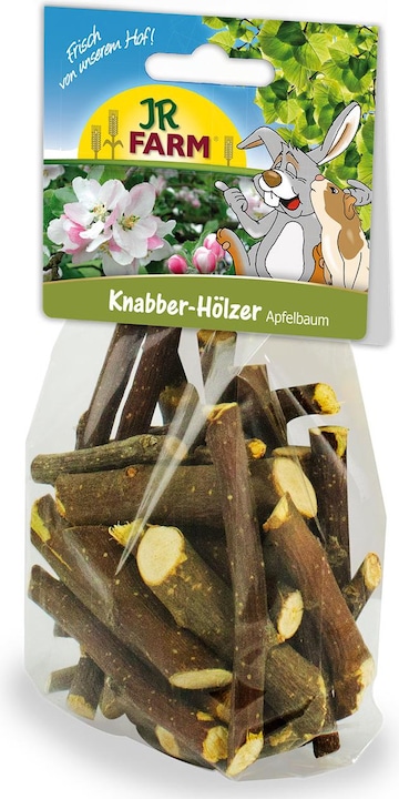 Produktbild JR Farm Snack Natur Knabber Hölzer Apfelbaum, 100 g (1.50 kg, 1 x)