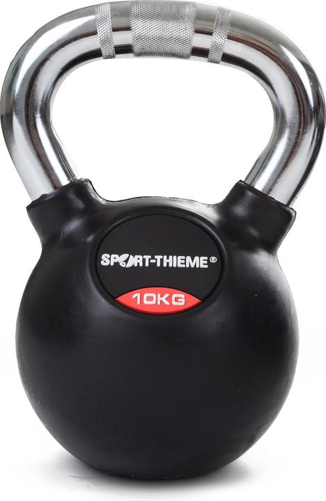 Sport-Thieme Kettlebell rubberized with knurled chrome handle