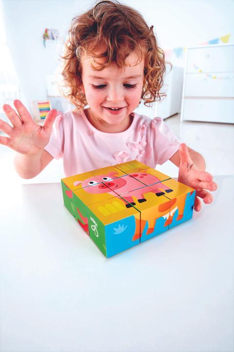 Produktbild Hape Blockpuzzle Bauernhof (9 Teile)