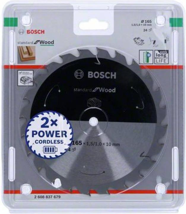 Produktbild Bosch Professional Zubehör PRO Wood cordless Kreissägeblatt, 165 x 1,5 x 10 mm