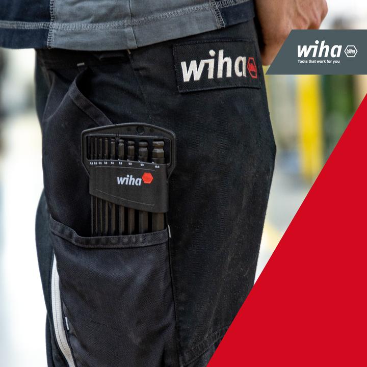 Actual product image Wiha Angled hex key set with ball point