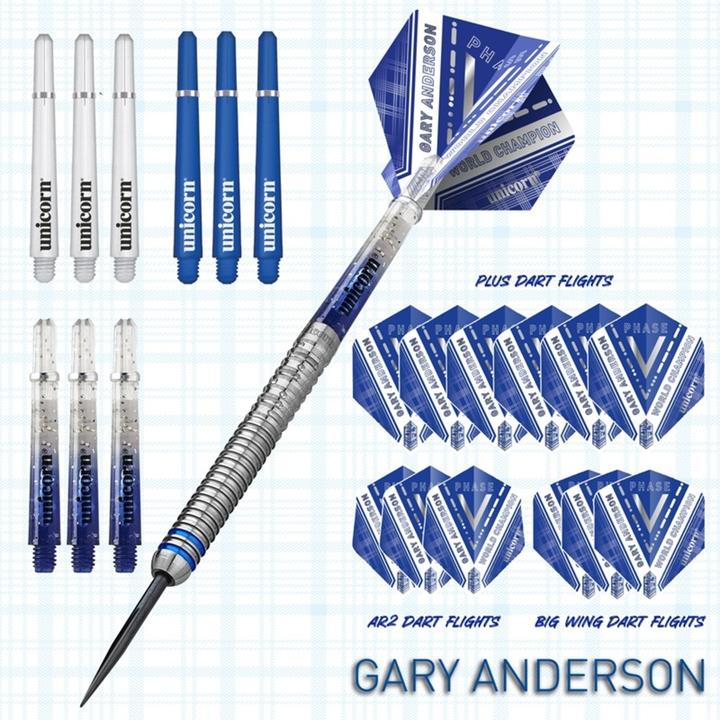 Actual product image Unicorn Phase 5 World Champion Gary Anderson Steel Dart Presentation Box (23 g)