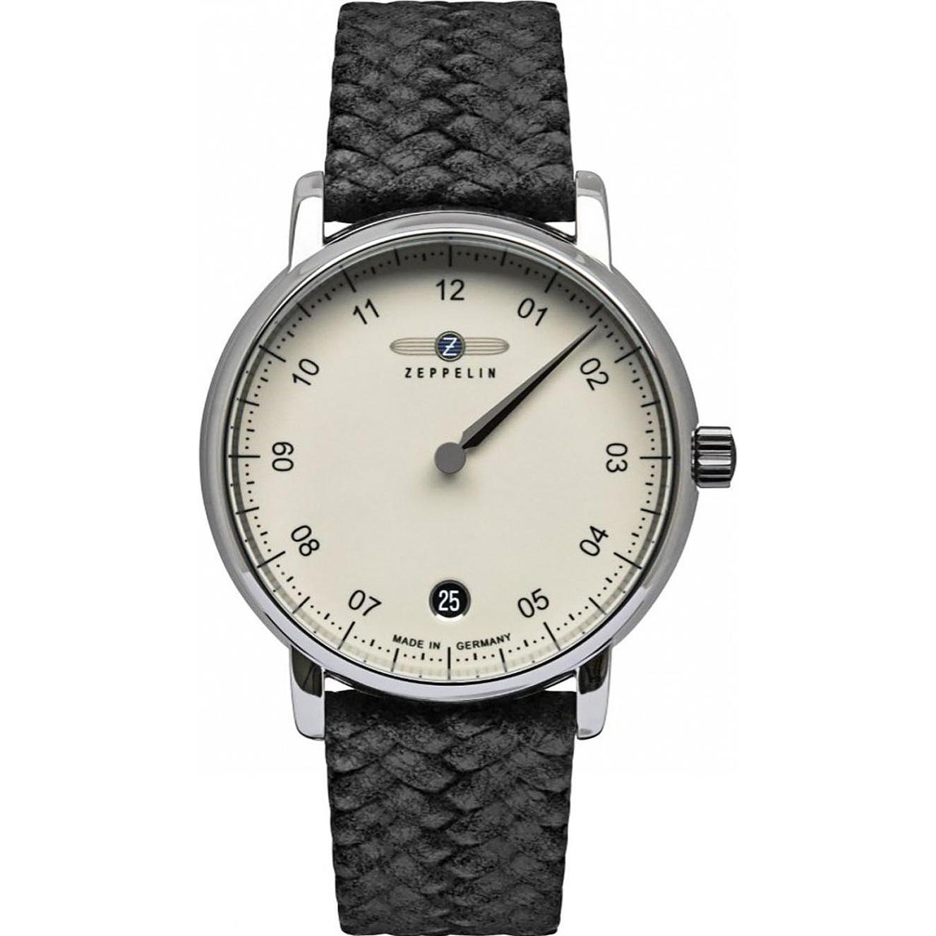 Thumbnail - Iron Annie, Armbanduhr, Zeppelin New Captain's Line 8643-5 Quarz, Schwarz, (Analoguhr, 36 mm)