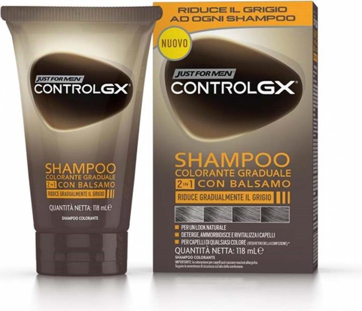 Just For Men Control GX Shampoo e Balsamo per Capelli Grigi (118 ml)