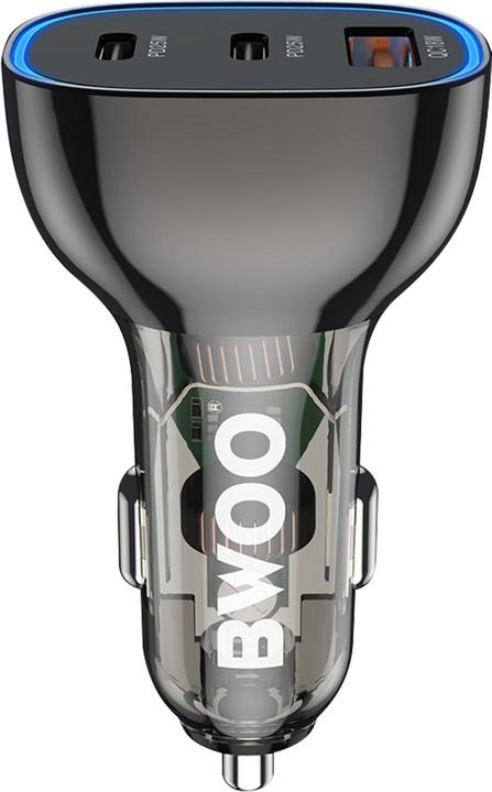 Actual product image Bwoo 68W Car charger, double USB-C and USB port