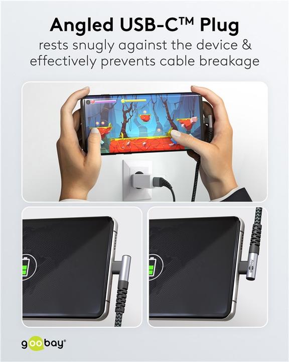 Produktbild Goobay USB C – USB A (2 m, USB 2.0, 60 W)