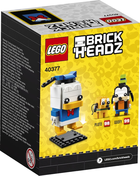 Image du produit LEGO BrickHeadz - Donald Duck (40377, LEGO difficiles à trouver, LEGO Brickheadz)